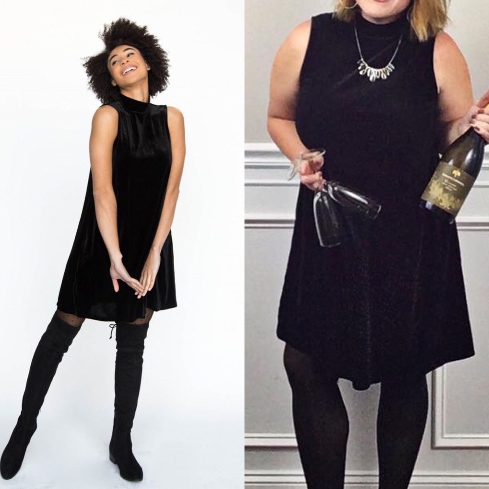 Agnes & Dora velvet tunic